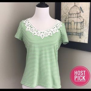 ❎DONATED❎ Talbots Tee with Ribbon Detail